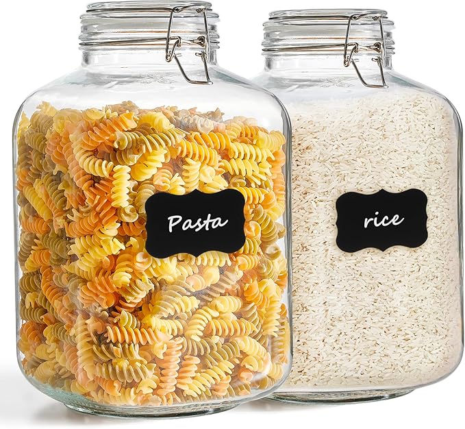 Airtight Glass Canister Set for Kitchen Storage