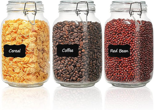 Airtight Glass Canister Set for Kitchen Storage
