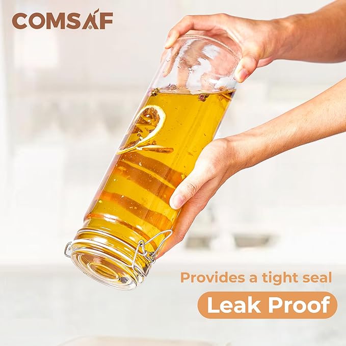 Airtight Glass Canister Set for Kitchen Storage
