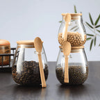 Cascina airtight coffee and tea storage jar with bamboo lid