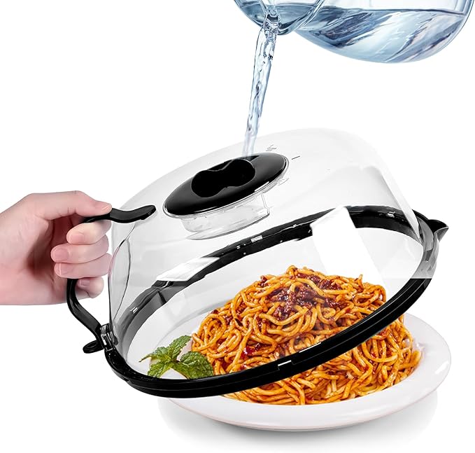 Microwave Splatter Cover with Steamer