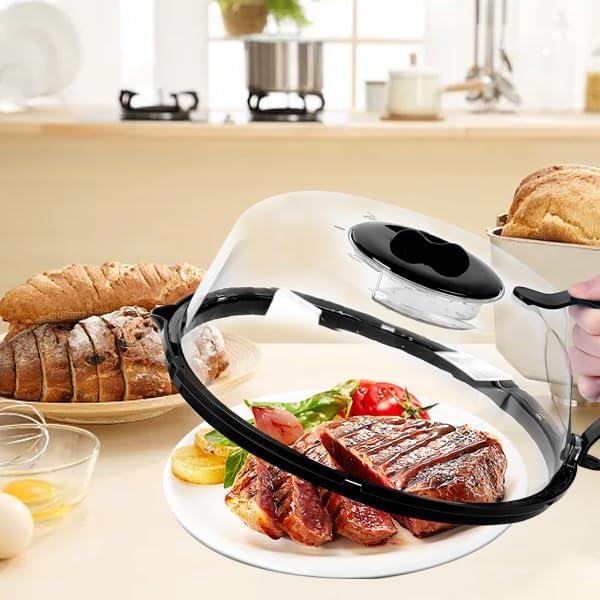 Microwave Splatter Cover with Steamer