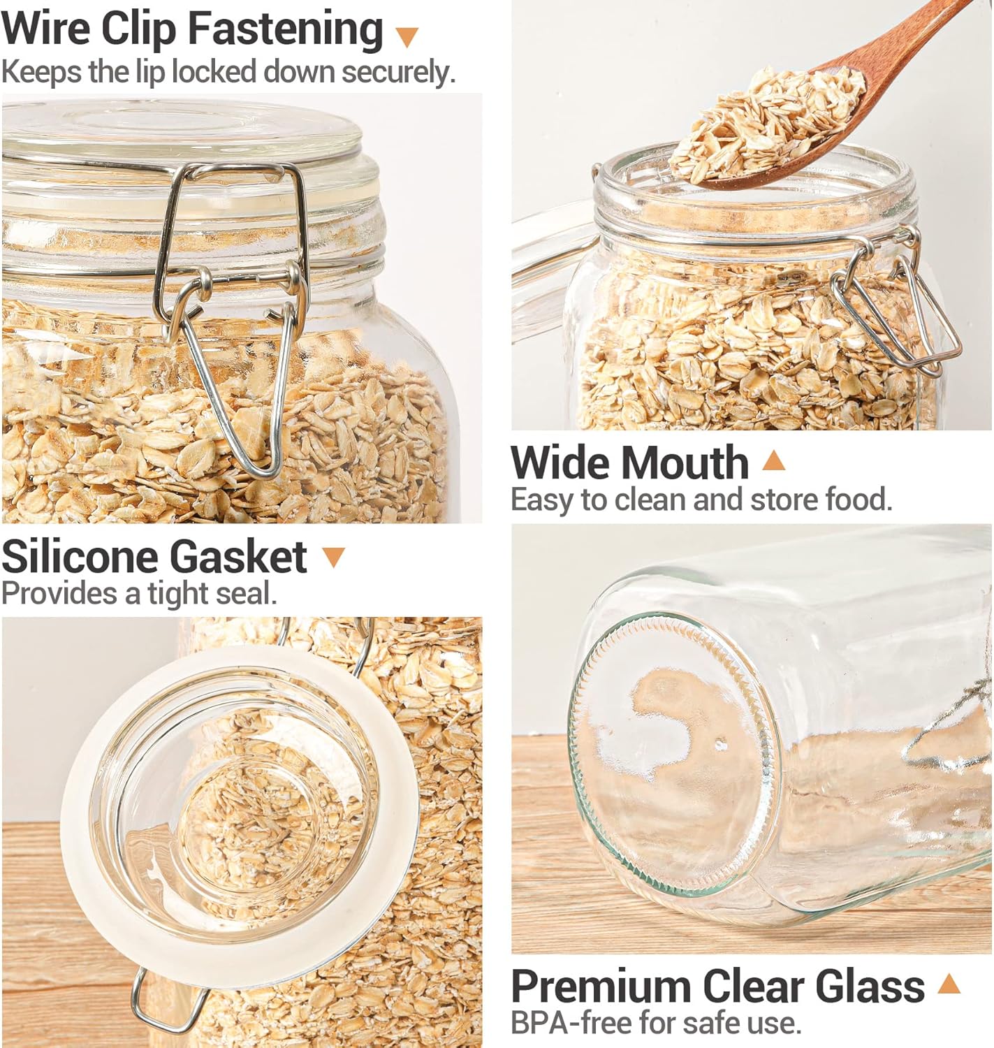 Reusable black labels for airtight glass food storage jars