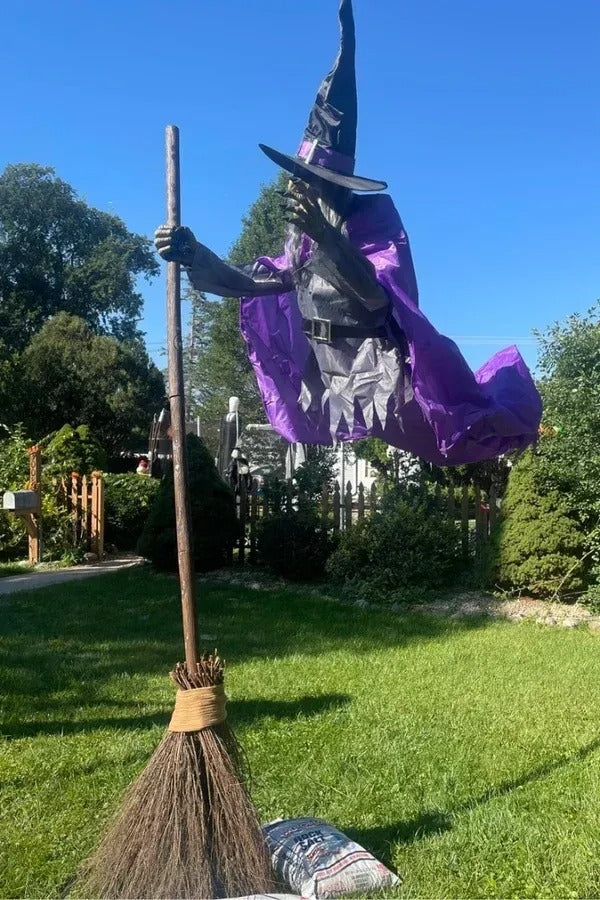 Halloween Props Garden Flying Witch